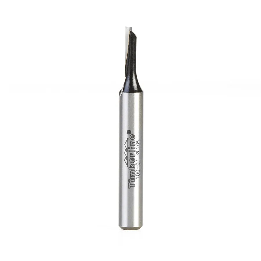 Fresa Recta 1 Filo 1/8" con Vástago 1/4" Timberline 100-01