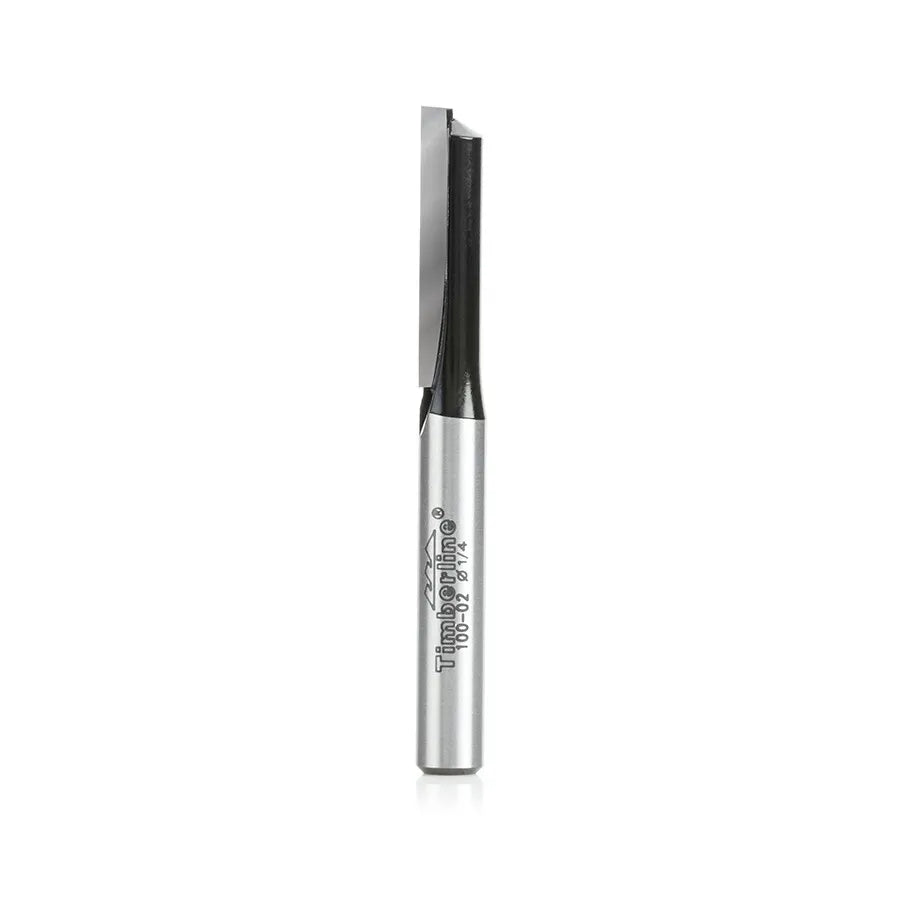 Fresa Recta 1 Filo 1/4" con Vástago 1/4" Timberline 100-02