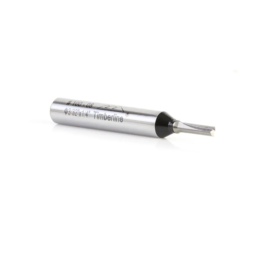 Fresa Recta 1 Filo 3/32" con Vástago 1/4" Timberline 100-08