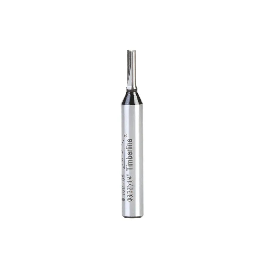 Fresa Recta 1 Filo 3/32" con Vástago 1/4" Timberline 100-08