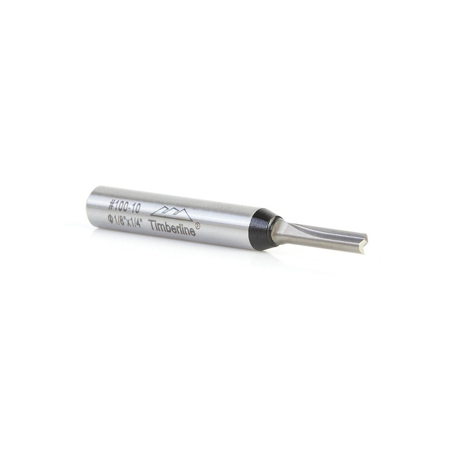 Fresa Recta 2 Filos 1/8" con Vástago 1/4" Timberline 100-10