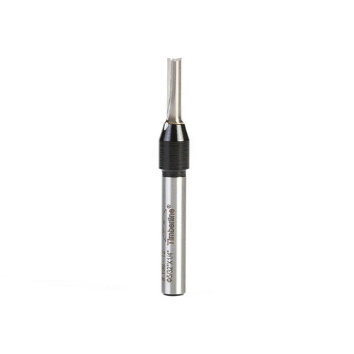 Fresa Recta 2 Filos 5/32" (3,97 mm) x 11 mm Vástago 1/4" Timberline 100-12
