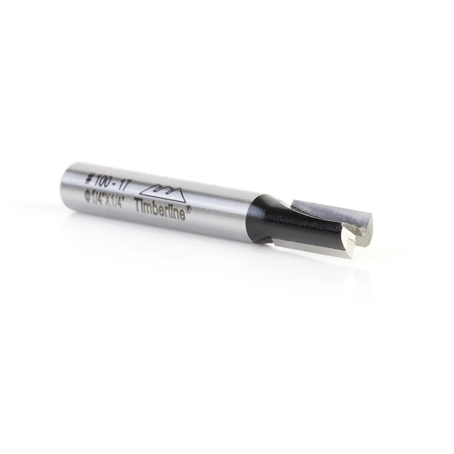 Fresa Recta 2 Filos 1/4" con Vástago 1/4" Timberline 100-17