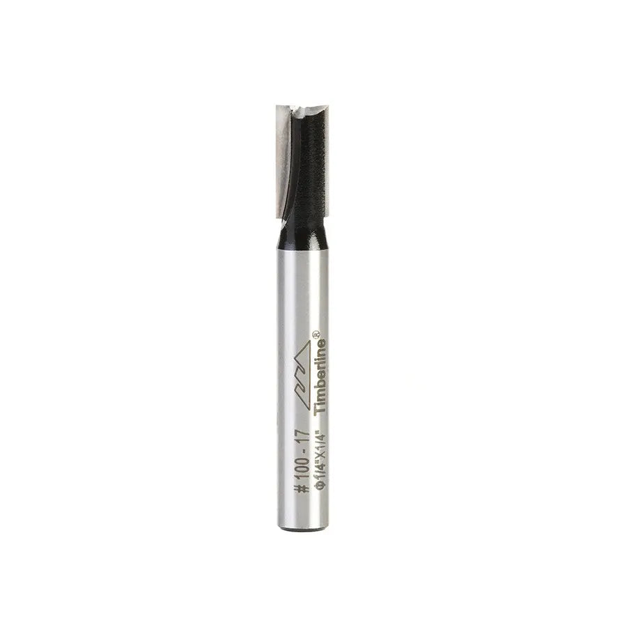 Fresa Recta 2 Filos 1/4" con Vástago 1/4" Timberline 100-17
