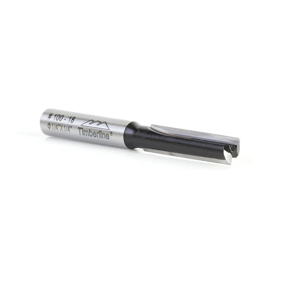 Fresa Recta 2 Filos 1/4" con Vástago 1/4" Timberline 100-18