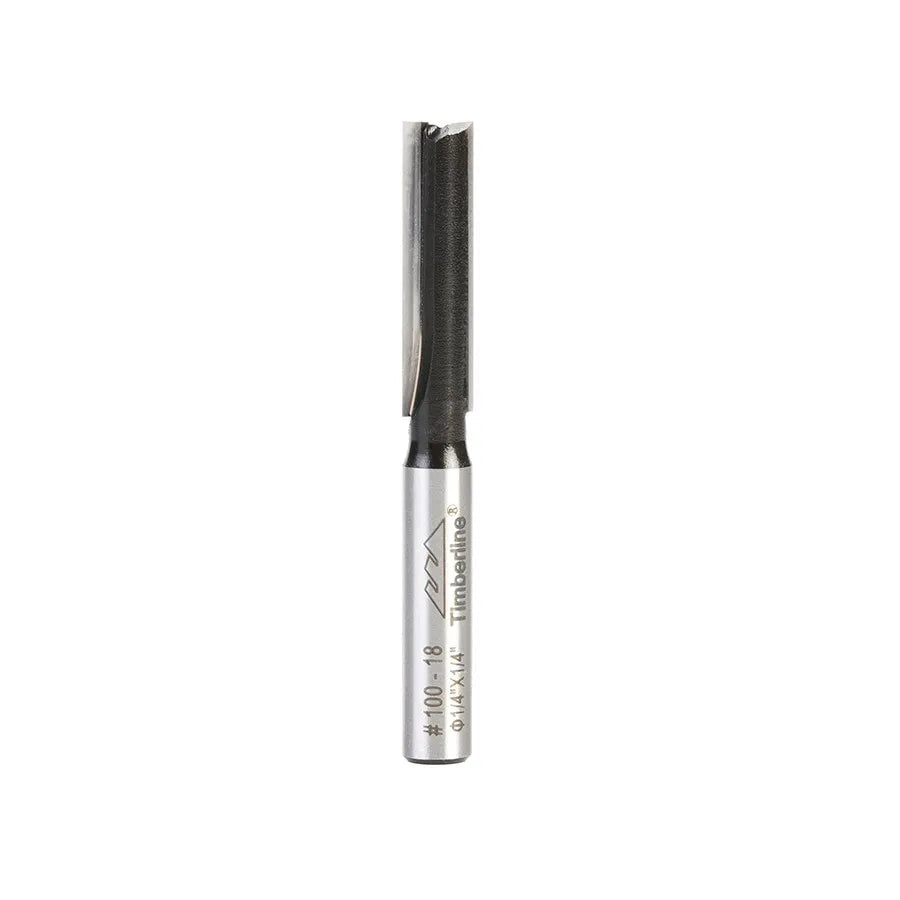 Fresa Recta 2 Filos 1/4" con Vástago 1/4" Timberline 100-18