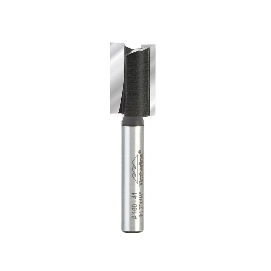 Fresa Recta 2 Filos 1/2" con Vástago 1/4" Timberline 100-41
