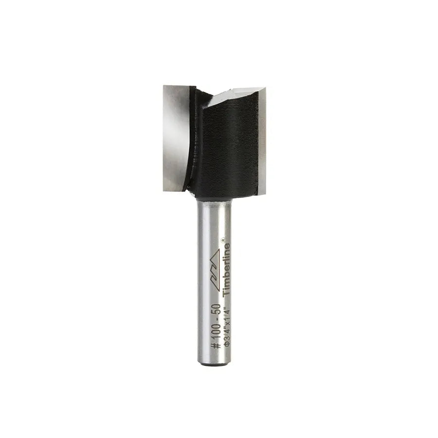 Fresa Recta 2 Filos 3/4" con Vástago 1/4" Timberline 100-50