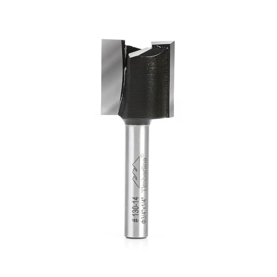 Fresa Mortaja 2 Filos 3/4" con Vástago 1/4" Timberline 130-14