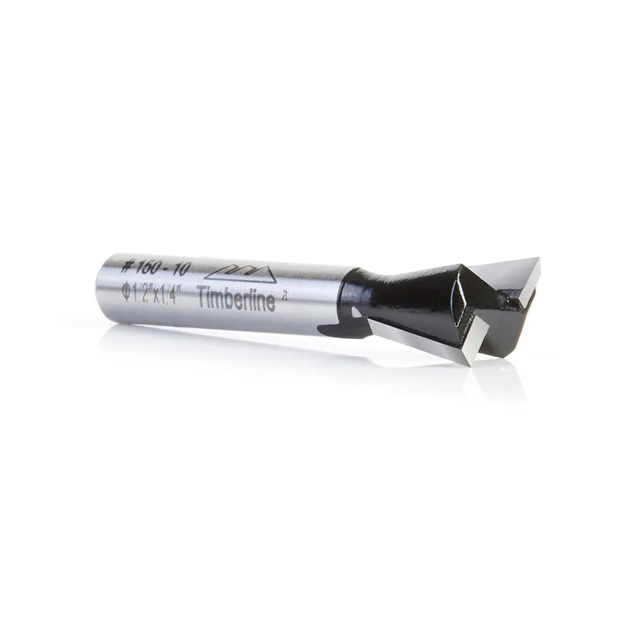 Fresa Cola Milano 2 Filos 14° con Vástago 1/4" Timberline 150-10