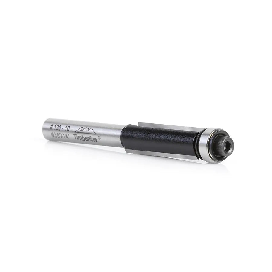 Fresa Recta Copiadora 2 Filos 3/8" con Vástago 1/4" Timberline 190-10