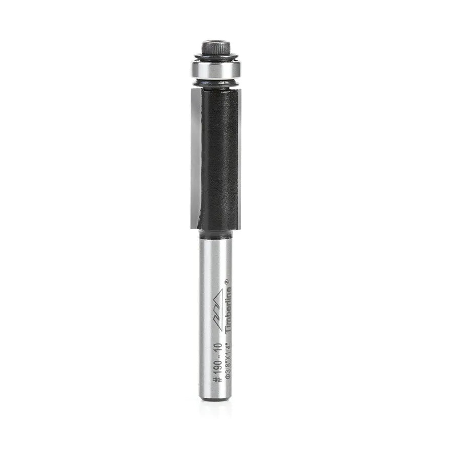 Fresa Recta Copiadora 2 Filos 3/8" con Vástago 1/4" Timberline 190-10