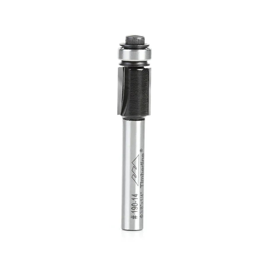 Fresa Recta Copiadora 2 Filos 3/8" con Vástago 1/4" Timberline 190-14