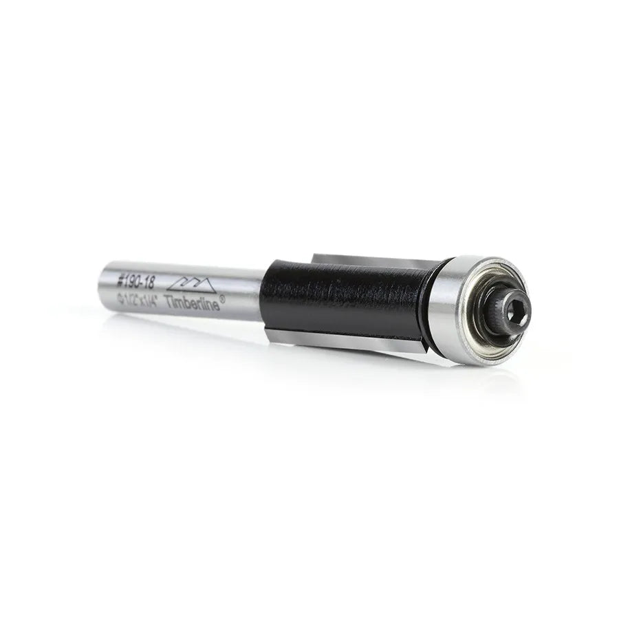 Fresa Recta Copiadora 2 Filos 1/2" con Vástago 1/4" Timberline 190-18