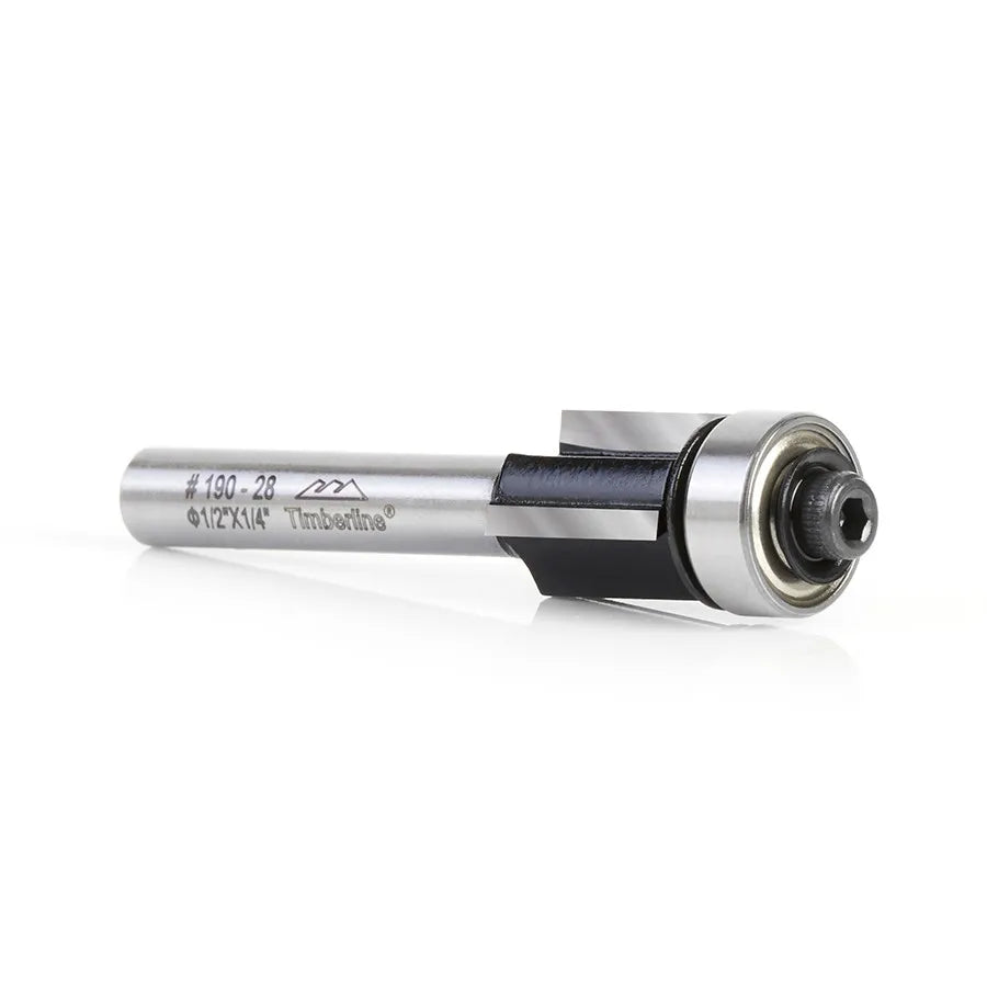 Fresa Recta Copiadora 3 Filos 1/2" con Vástago 1/4" Timberline 190-28