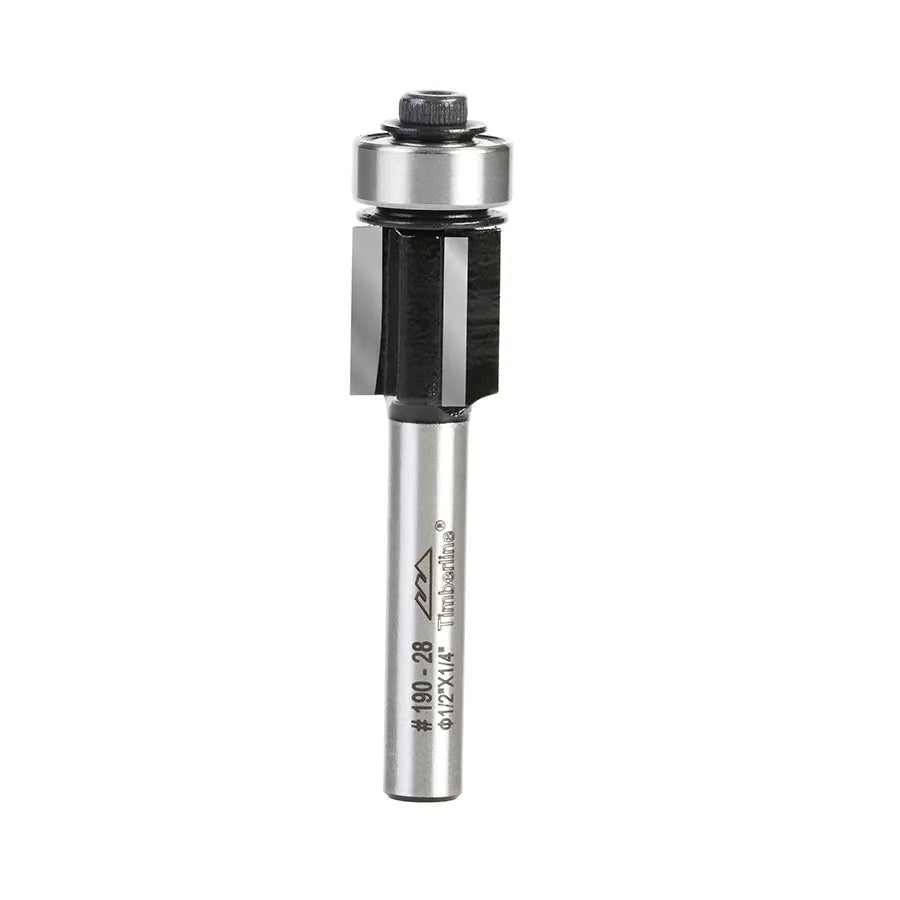 Fresa Recta Copiadora 3 Filos 1/2" con Vástago 1/4" Timberline 190-28