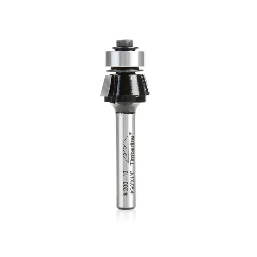 Fresa de Biselado 2 Filos 15° con Vástago 1/4" Timberline 200-10