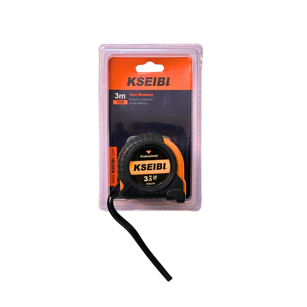 Huincha de Medir Flexómetro 3 Metros x 16mm Profesional Kseibi #302745