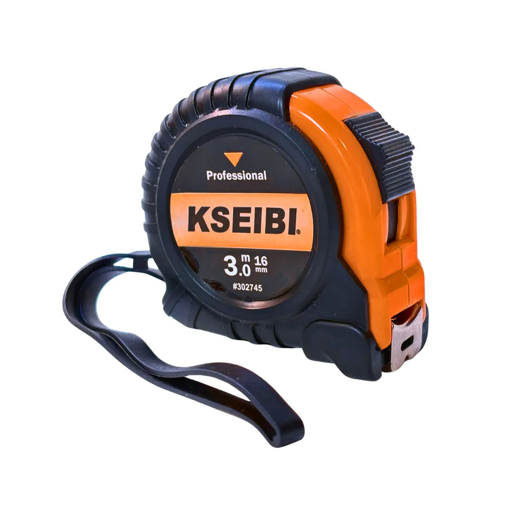 Huincha de Medir Flexómetro 3 Metros x 16mm Profesional Kseibi #302745