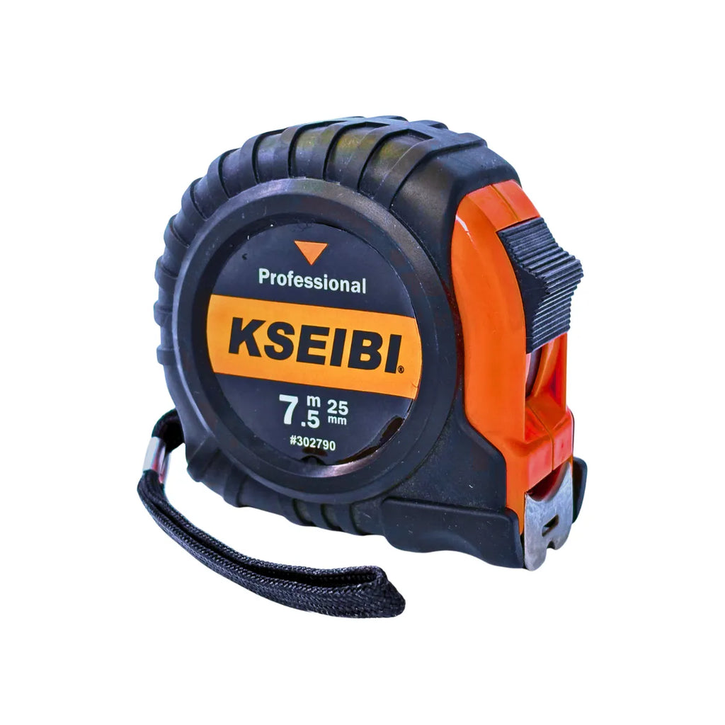 Huincha de Medir Flexómetro 7.5 Metros x 25mm Profesional Kseibi #302790
