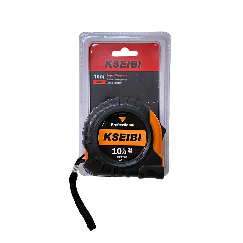 Huincha de Medir Flexómetro 10 Metros x 25mm Profesional Kseibi #302805
