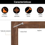 Kit Guía de Perforación para Uniones Ocultas en Madera 125 Piezas Kseibi