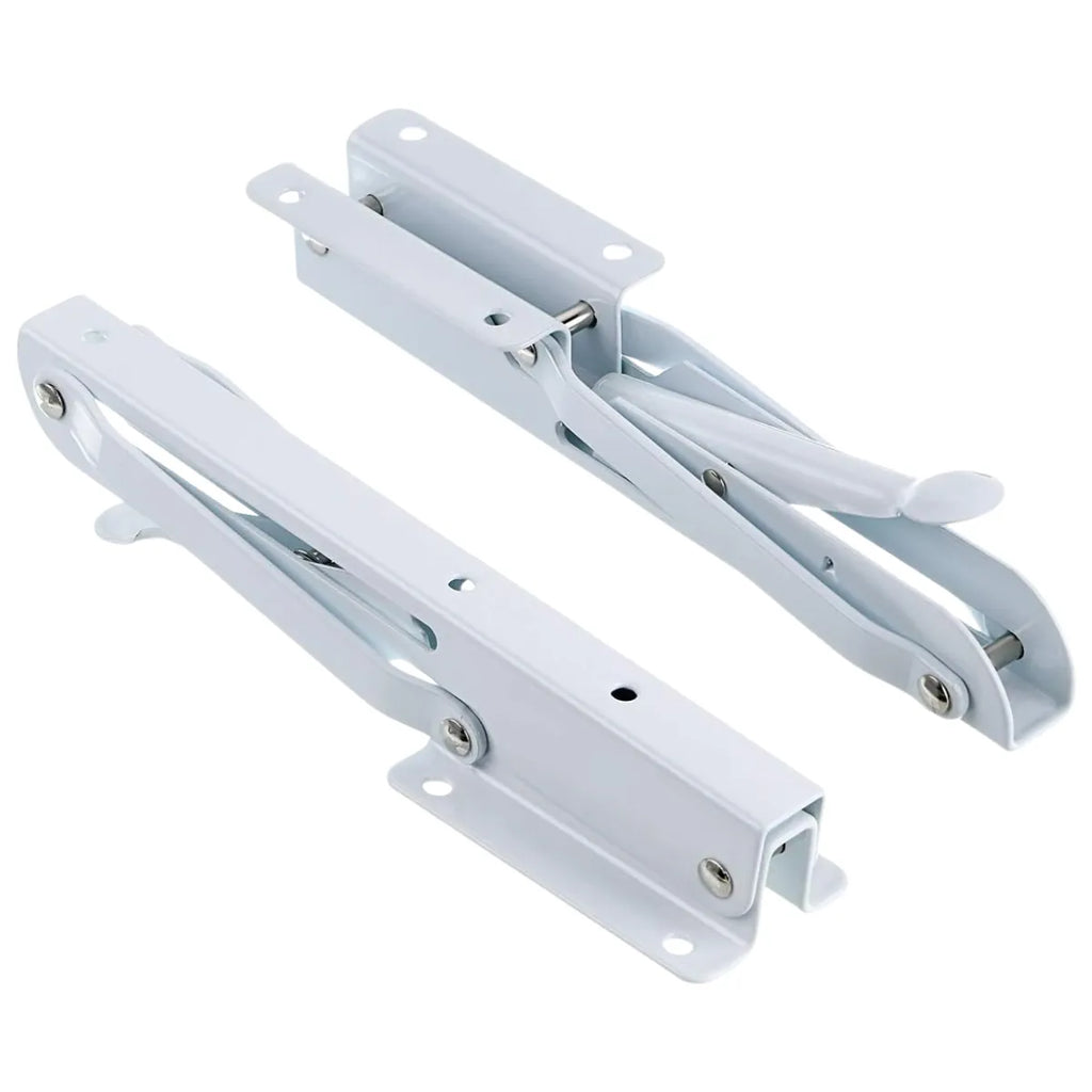 Set 2 Escuadras Soportes Abatibles Plegables Blancas