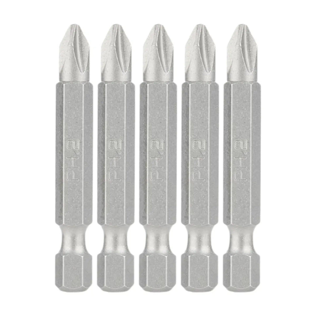 Juego 5 Puntas Magnéticas Hexagonales 1/4" PH2 x 50mm Timberline 608-932