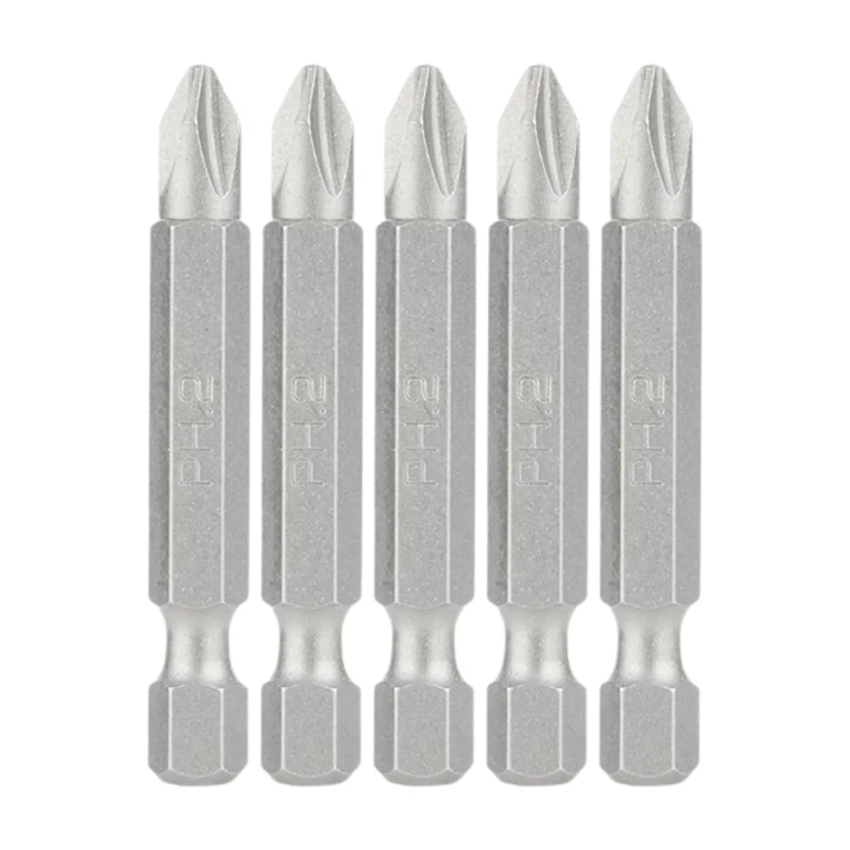 Juego 5 Puntas Magnéticas Hexagonales 1/4" PH2 x 50mm Timberline 608-932
