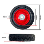Rueda de Goma Maciza 6 pulgadas 6x1.50 Para Eje 13 mm para Yegua
