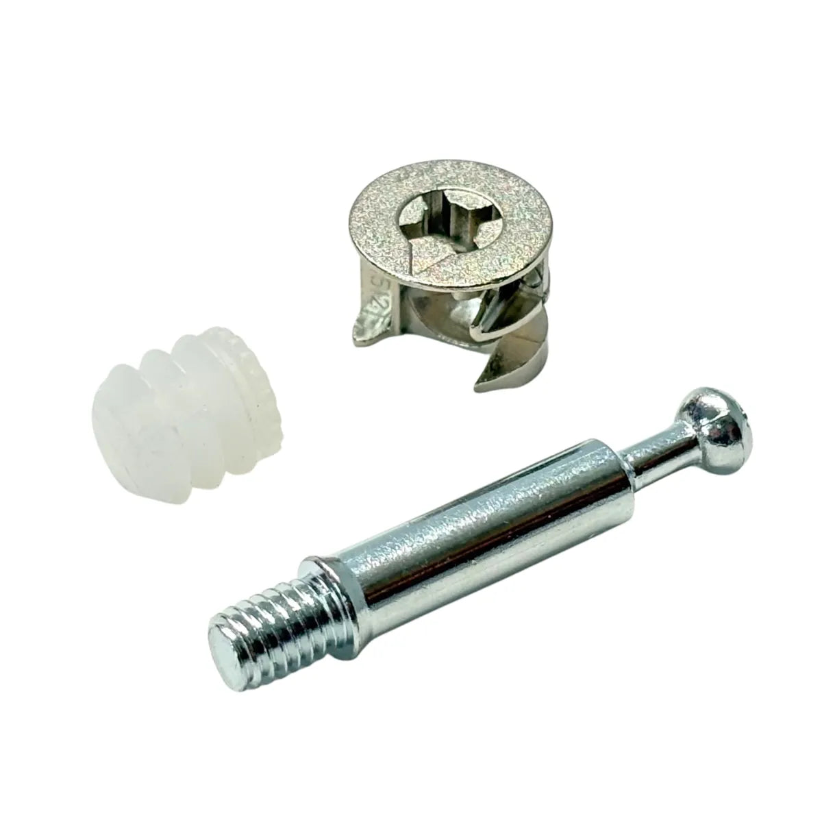 Sistema de Ensamble Minifix 42mm 3 piezas Zincado Bolsa 100 Unidades