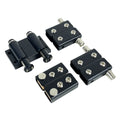 Bisagra Pivotante 2 Hojas para Vidrio Con Retén Push To Open