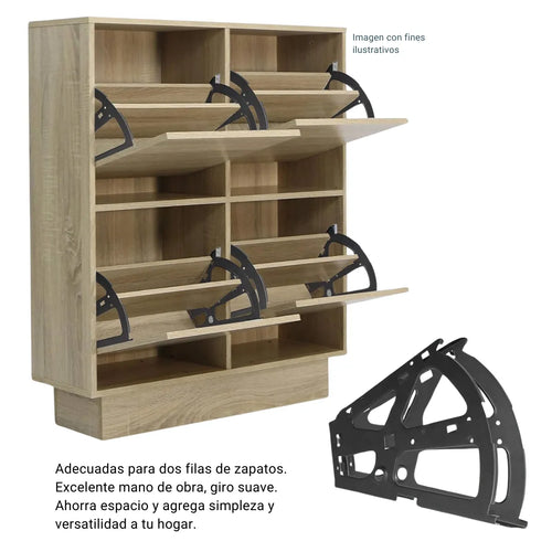 Bisagras Para Mueble Zapatero 2 Filas Par