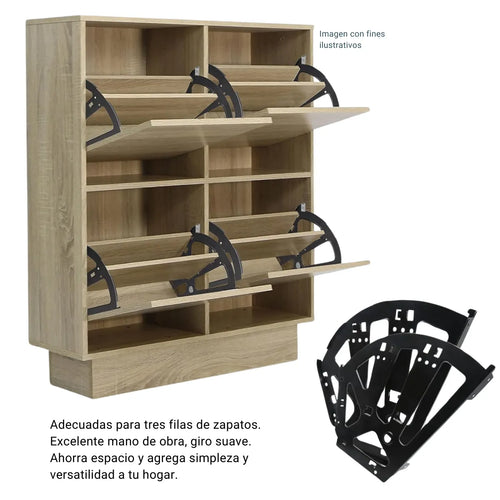 Bisagras Para Mueble Zapatero 3 Filas Par