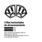 Bisagras Para Mueble Zapatero 3 Filas Par