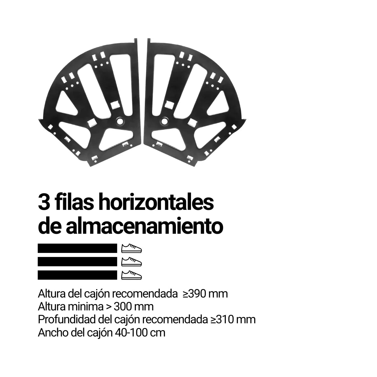 Bisagras Para Mueble Zapatero 3 Filas Par