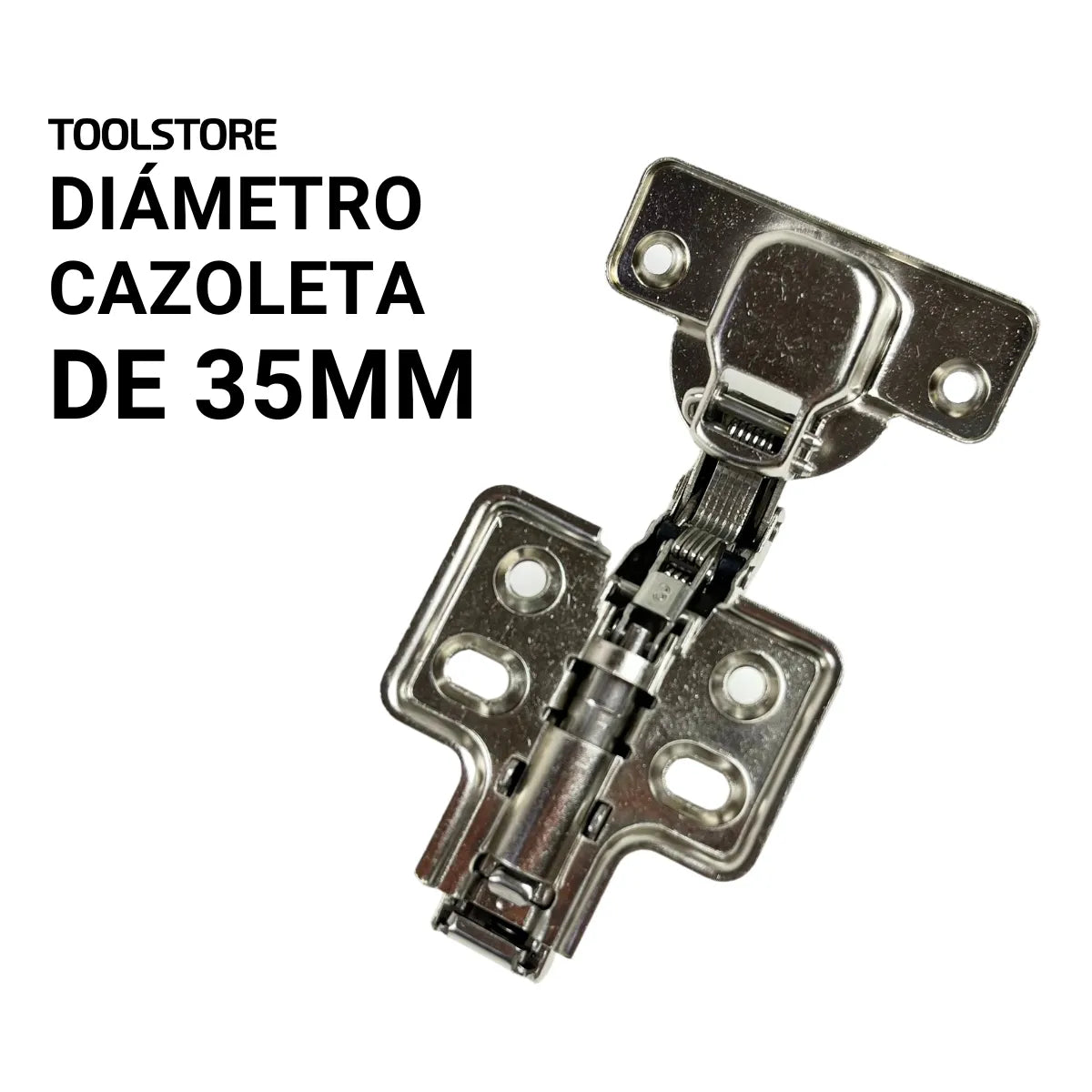 Bisagra Super Curva Cierre Suave 35mm Con Clip Caja 50 Pares