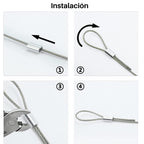 Abrazadera Casquillo Aluminio Cable Acero 12 Unidades
