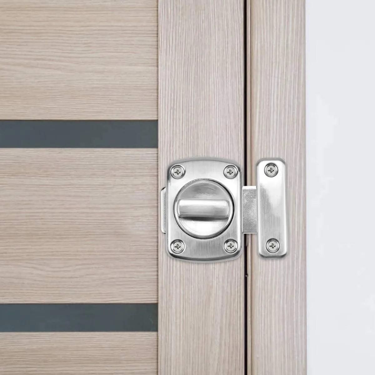 Pestillo Giratorio de Seguridad para Puerta Reversible Izquierda/Derecha