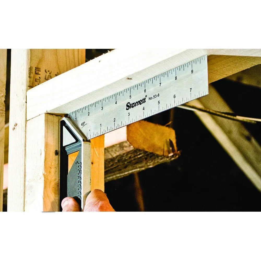 Escuadra Carpintera Acero Inoxidable 200mm Starrett 53M-200