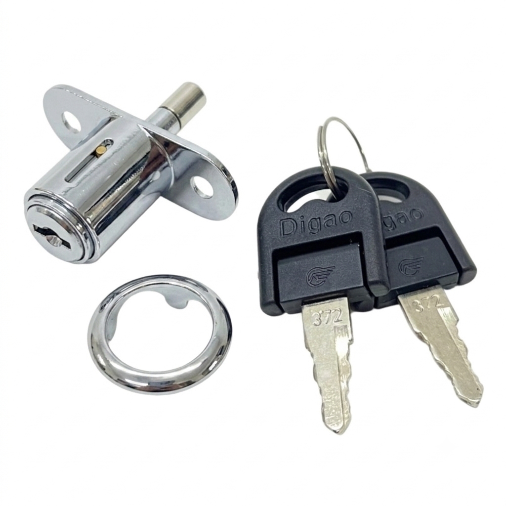 Cerradura Botón Push-Lock Con Alargue Puerta Corredera
