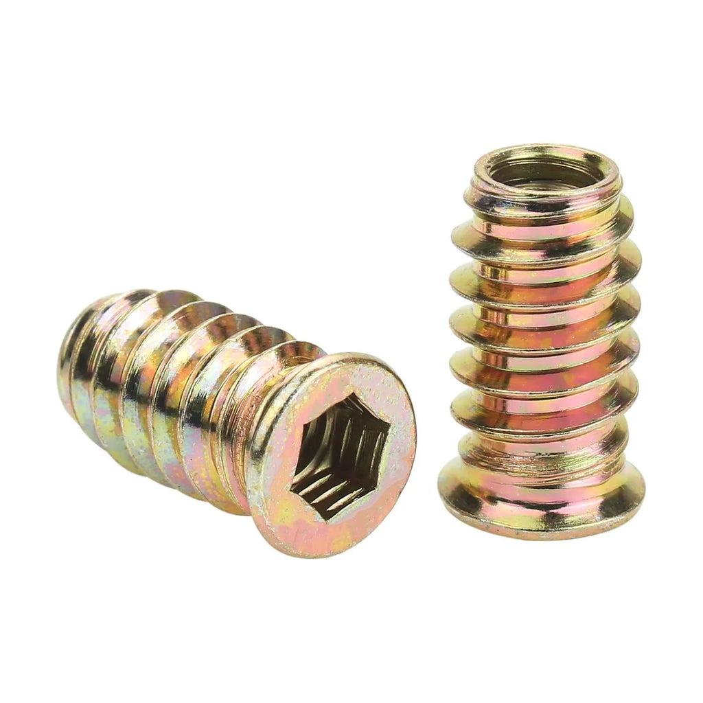 Inserto Roscado Hexagonal con Tope Bicromatado