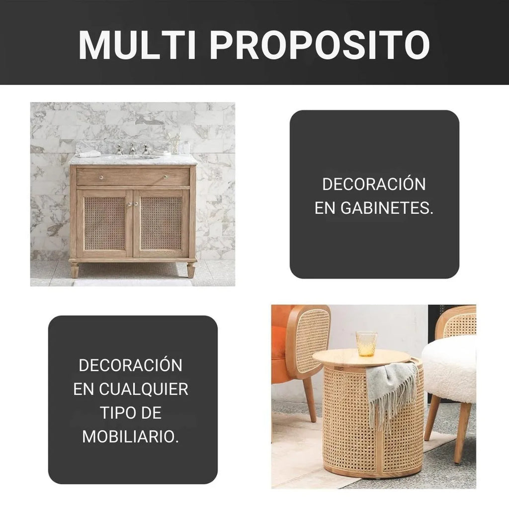 Esterilla de Junco Natural Tejido 60x100 cm
