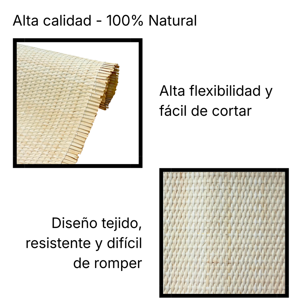 Esterilla de Junco Natural Tejido 60x100 cm