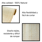Esterilla de Junco Natural Tejido 60x100 cm