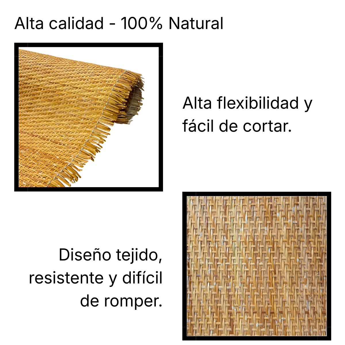 Esterilla de Junco Natural Tejido 60x100 cm