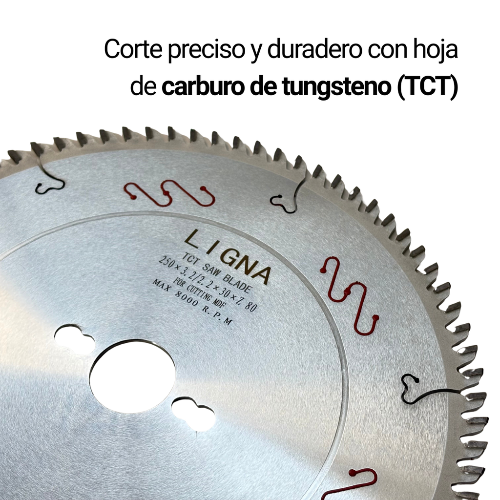 Disco Sierra Circular 250 x 3.2/2.2 x 30mm 80T TRF Ligna