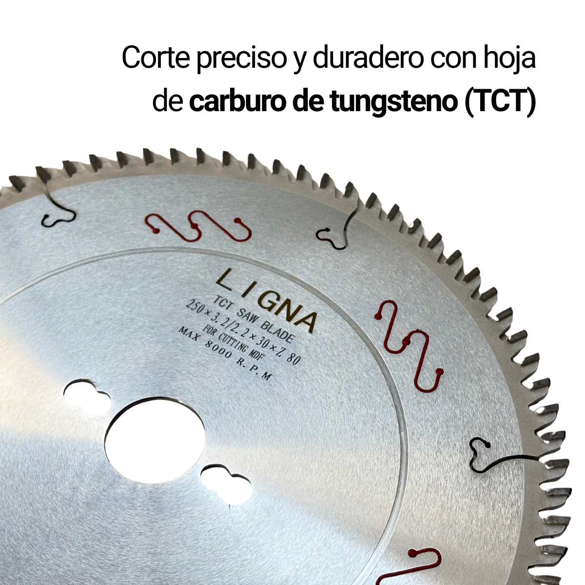 Disco Sierra Circular 250 x 3.2/2.2 x 30mm 80T TRF Ligna