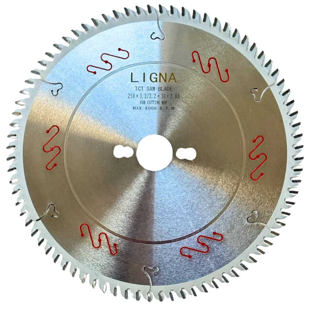 Disco Sierra Circular 250x3.2x30mm 80T TRF para MDF Ligna