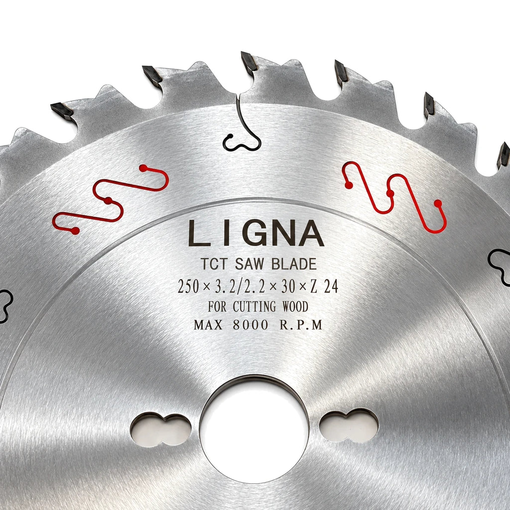 Disco Sierra Circular 250 x 3.2/2.2 x 30 mm 24T Ligna (foto 2)